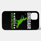 Tennisspieler Dinosaur hasst Serve und Volley Case-Mate iPhone Hülle (Rückseite (Horizontal))