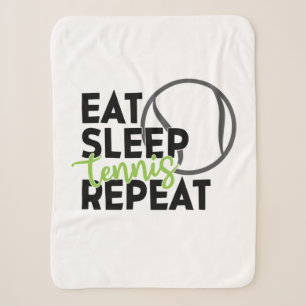 Tennisspieler Eat Sleep Tennis Repeat Sherpadecke