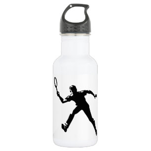 Tennisspieler Edelstahlflasche