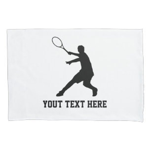 Tennisspieler-Entwurfskissenbezug für das Kissenbezug