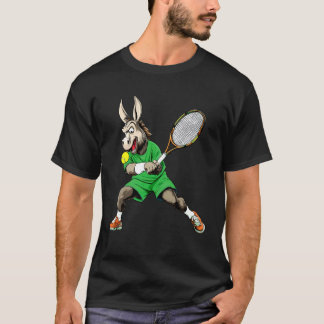Tennisspieler Esel T-Shirt