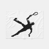 Tennisspieler Fleecedecke (Vorderseite (Horizontal))