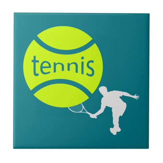 Tennisspieler Fliese (Vorderseite)