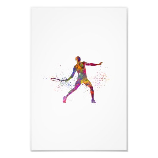 Tennisspieler Fotodruck (Vorne)