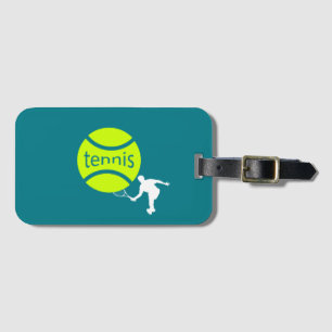 Tennisspieler Gepäckanhänger