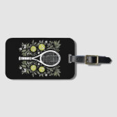 Tennisspieler Gepäckanhänger (Vorderseite (Horizontal))