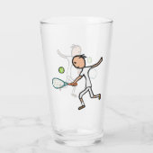 Tennisspieler Glas (Rückseite)