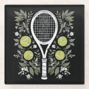 Tennisspieler Glasuntersetzer