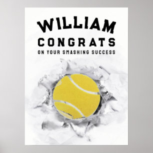 Tennisspieler Gratulation Poster