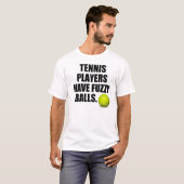Tennisspieler haben flockige Bälle T-Shirt (Vorne ganz)