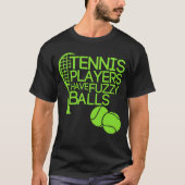 Tennisspieler haben unscharfe Kugeln T-Shirt (Vorderseite)