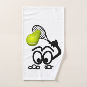 Tennisspieler Handtuch