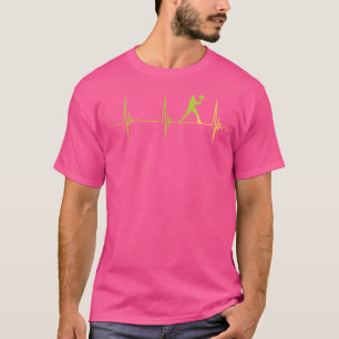 Tennisspieler Herzschlag Ekg Puls Tennisliebhaber T-Shirt