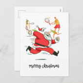 Tennisspieler hinter Weihnachten (Vorne/Hinten)