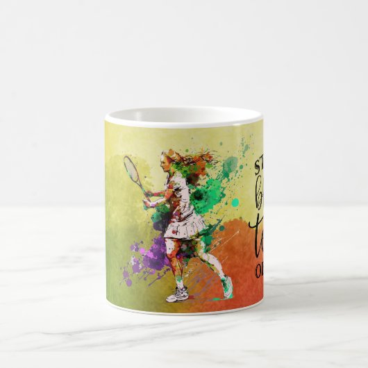 Tennisspieler Kaffeetasse (Mittel)