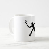 Tennisspieler Kaffeetasse (Vorderseite Links)