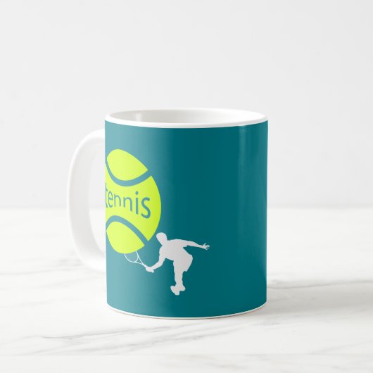 Tennisspieler Kaffeetasse (Vorderseite Links)