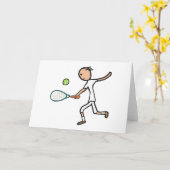 Tennisspieler Karte (Gelbe Blume)