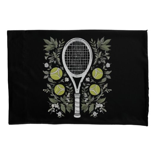 Tennisspieler Kissenbezug (Vorderseite)