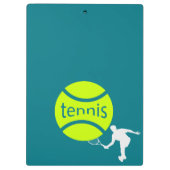 Tennisspieler Klemmbrett (Rückseite)