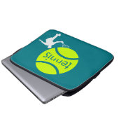 Tennisspieler Laptopschutzhülle (Vorne Knopf)