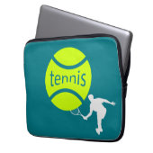 Tennisspieler Laptopschutzhülle (Vorderseite Links)