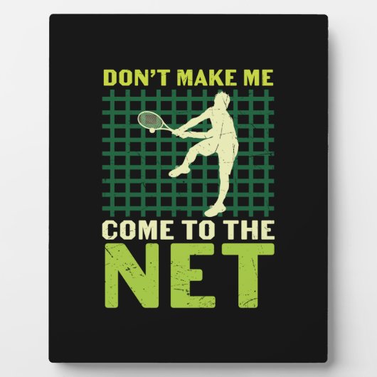 Tennisspieler | Lassen Sie mich nicht ins Netz kom Fotoplatte (Vorderseite)