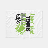 Tennisspieler | Leben in diesem Tennis-Vater Fleecedecke (Vorderseite (Horizontal))