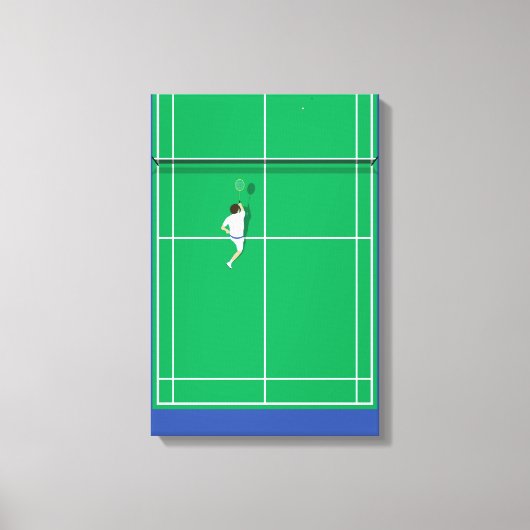 Tennisspieler Leinwanddruck (Vorderseite)