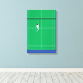 Tennisspieler Leinwanddruck (Insitu (Holzboden))