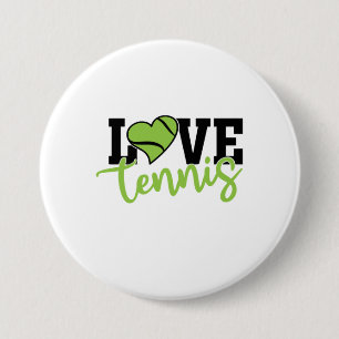 Tennisspieler   Liebe Tennis Button