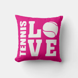 Tennisspieler, Liebe Tennis, Rosa Kissen