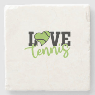 Tennisspieler Liebe Tennis Steinuntersetzer