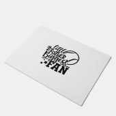 Tennisspieler | Little Brother Größter Fan Tennis Fußmatte (Schrägansicht)