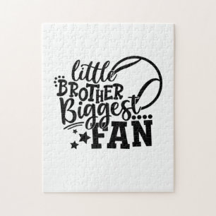 Tennisspieler Little Brother Größter Fan Tennis Puzzle