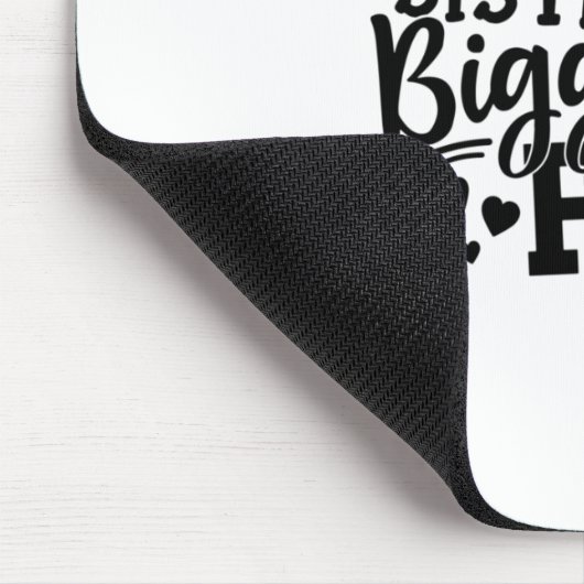 Tennisspieler | Little Sister Größter Fan Tennis Mousepad (Ecke)