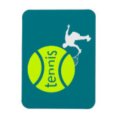 Tennisspieler Magnet (Vertikal)