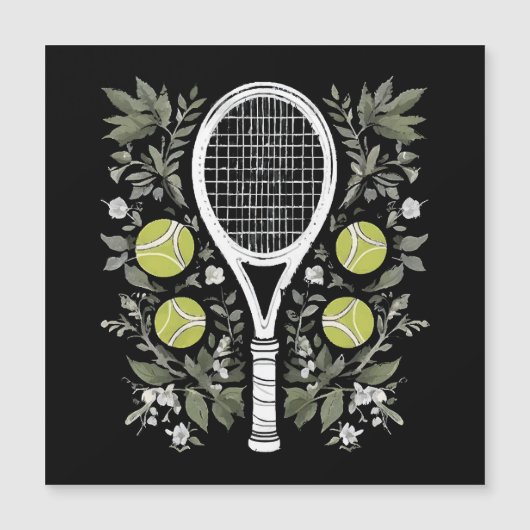 Tennisspieler Magnetkarte (Vorderseite)