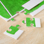 Tennisspieler, Männlich - Personalisierter Cartoon Puzzle (Seite)