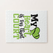 Tennisspieler | Mein Herz liegt an diesem Gericht Puzzle (Horizontal)