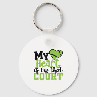 Tennisspieler | Mein Herz liegt an diesem Gericht Schlüsselanhänger