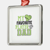 Tennisspieler | Mein Lieblings-Player ruft mich Va Ornament Aus Metall (Links)