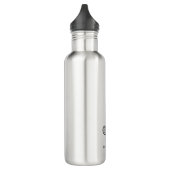 Tennisspieler mit personalisiertem Namen Edelstahlflasche (Links)