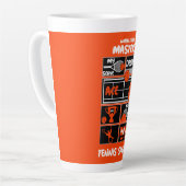 Tennisspieler mit Rollstuhl Milchtasse (Linke Ecke)