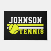 Tennisspieler NAME Ball Game Court Personalisiert Fußmatte (Vorderseite)