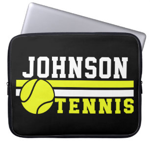 Tennisspieler NAME Ball Game Court Personalisiert Laptopschutzhülle