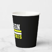 Tennisspieler NAME Ball Game Court Personalisiert Pappbecher (Links)