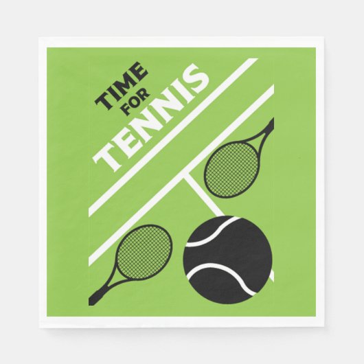 Tennisspieler Napkin Serviette (Vorderseite)