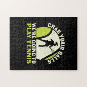 Tennisspieler | Nimm deine Bälle. Puzzle (Horizontal)