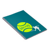 Tennisspieler Notizblock (Rechte Seite)
